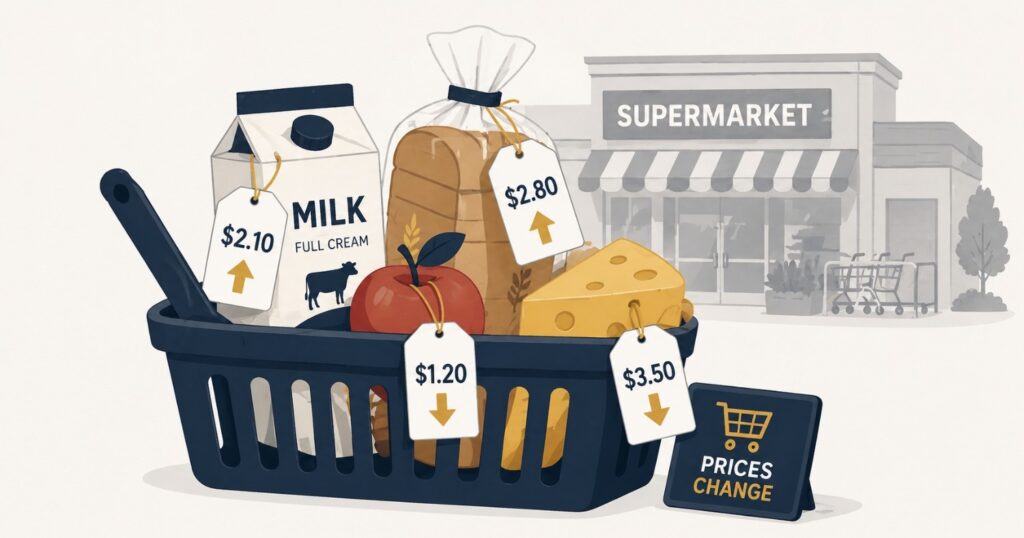 How grocery prices are structured in Australia — supermarkets, supply, and household impact