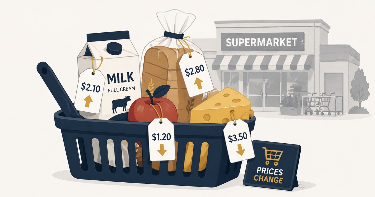 How grocery prices are structured in Australia — supermarkets, supply, and household impact