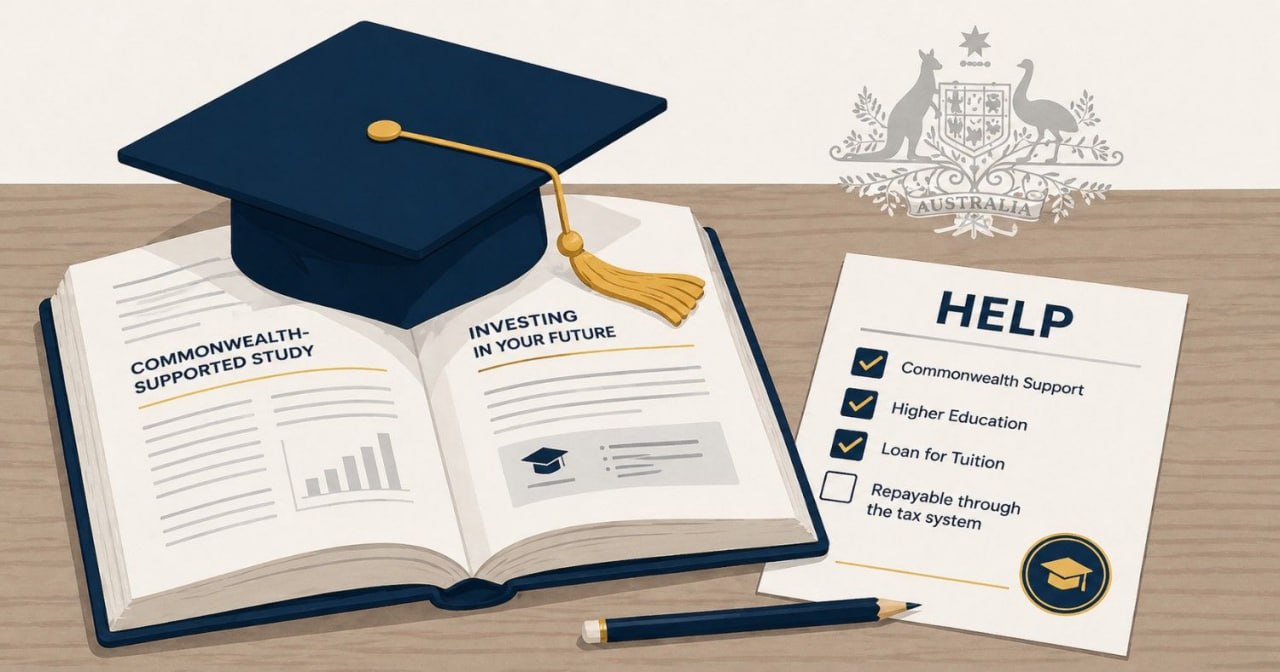 HELP student loans eligibility Australia — university and Commonwealth-supported places
